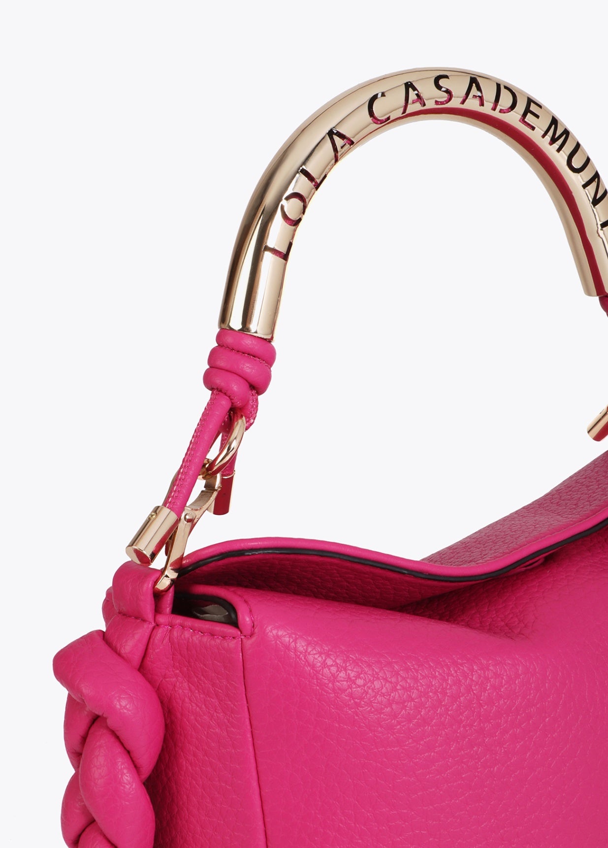 Lola Casademunt Crossbody Bag with Perforated Metal Handle