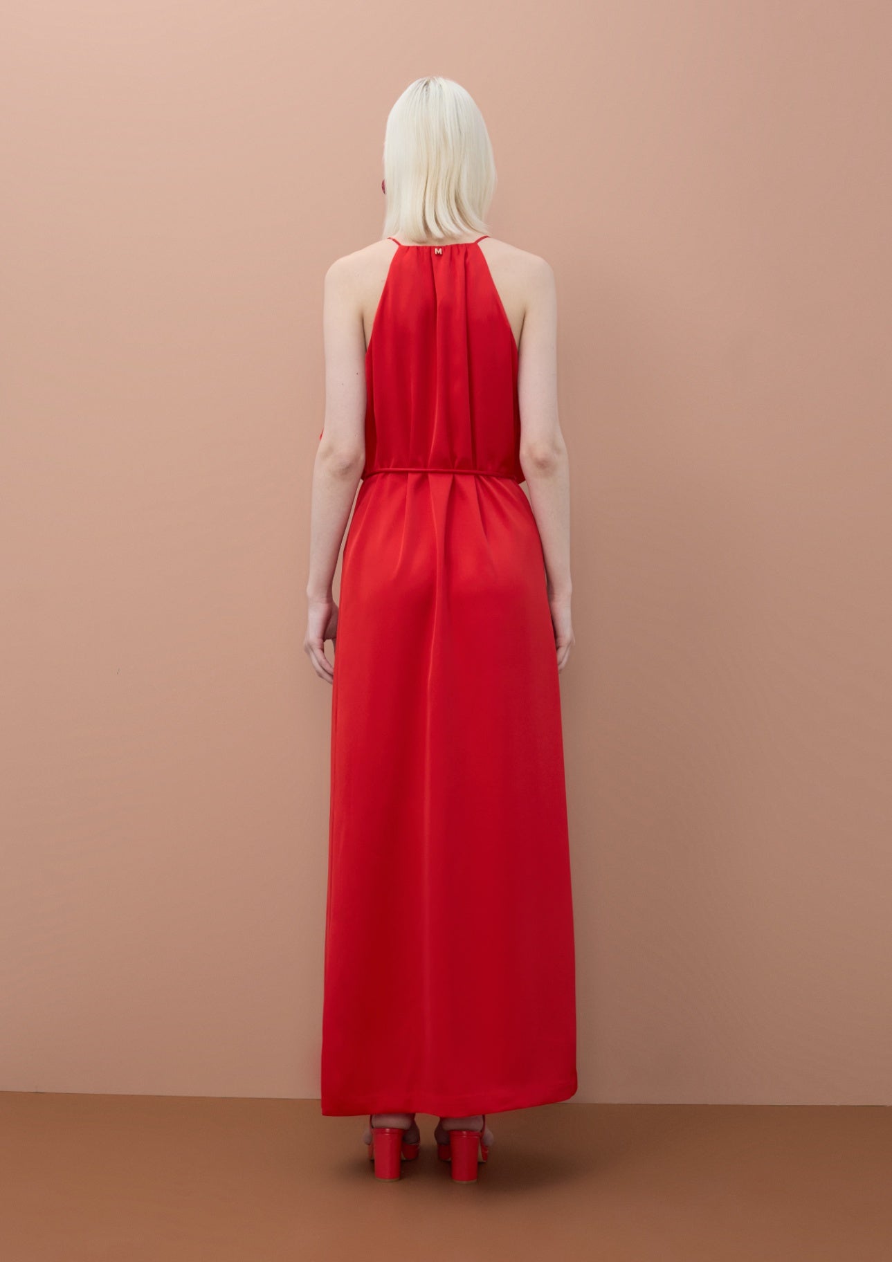 Lola Casademunt V-Ausschnitt-Kleid mit Rüschen - Rot