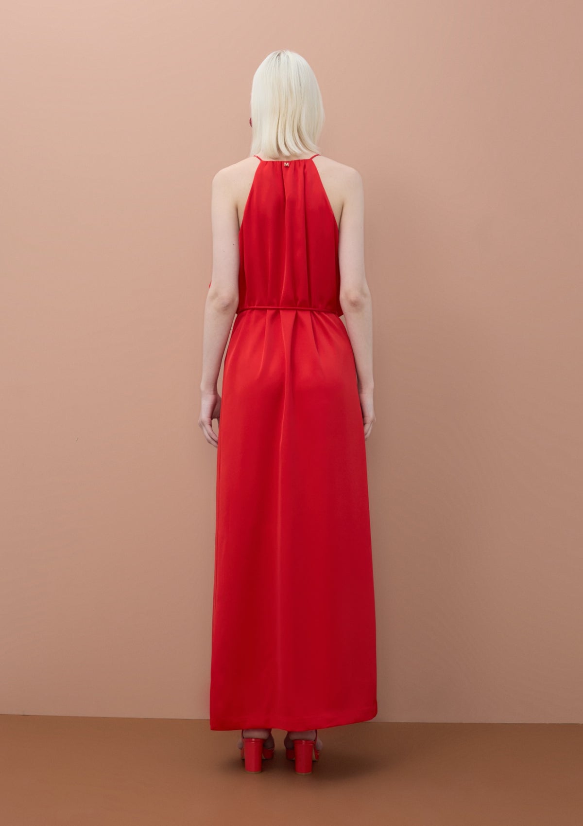 Lola Casademunt V-Ausschnitt-Kleid mit Rüschen - Rot