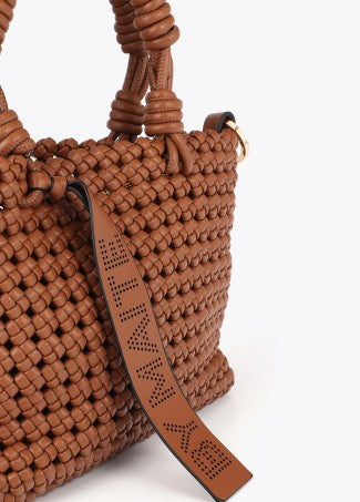 Lola Casademunt Knotted Faux Leather Crossbody Bag