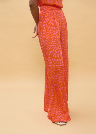 Lola Casademunt gemusterte Hose - Pink-Orange