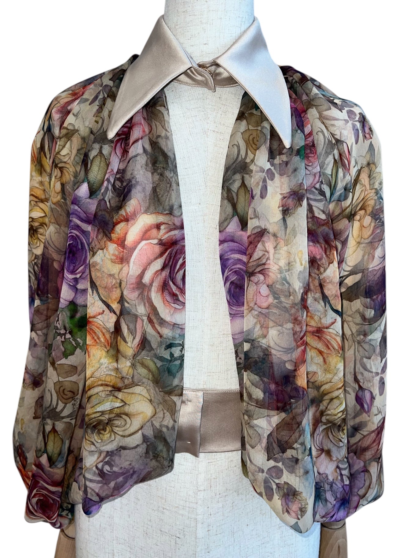 Barbara Rizzi Organza Cape Shirt