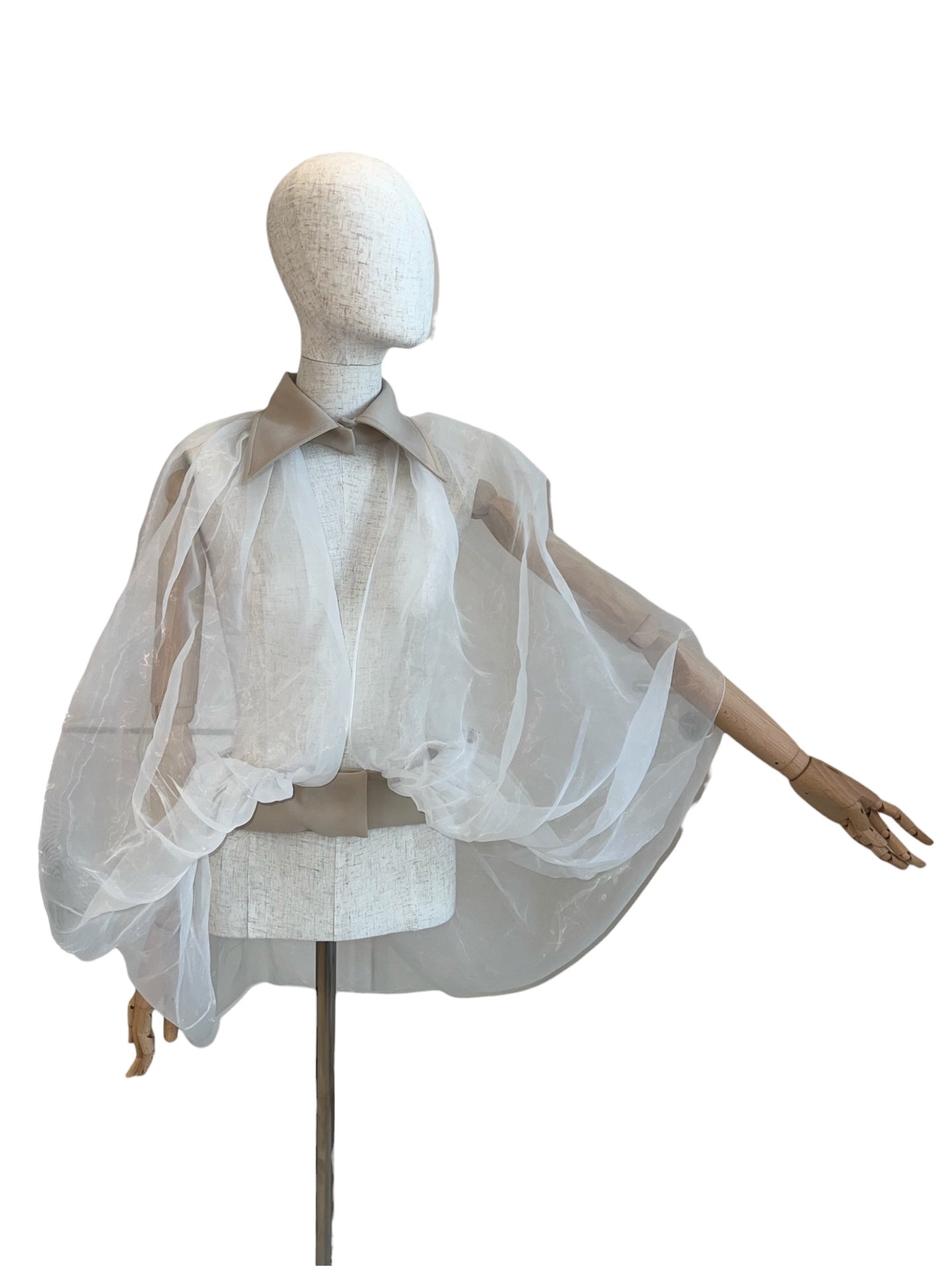 Barbara Rizzi Organza Cape Shirt