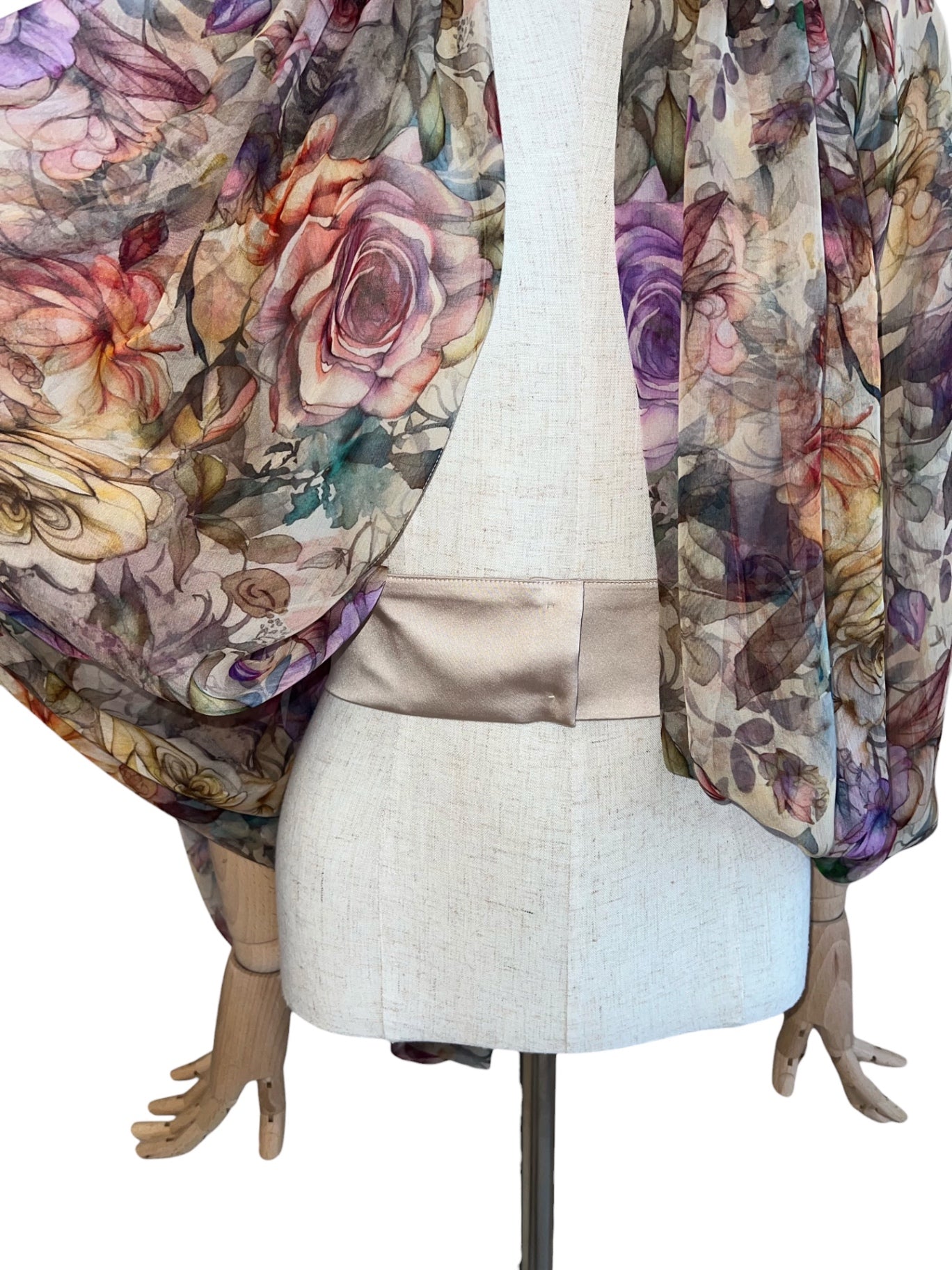 Barbara Rizzi Organza Cape Shirt