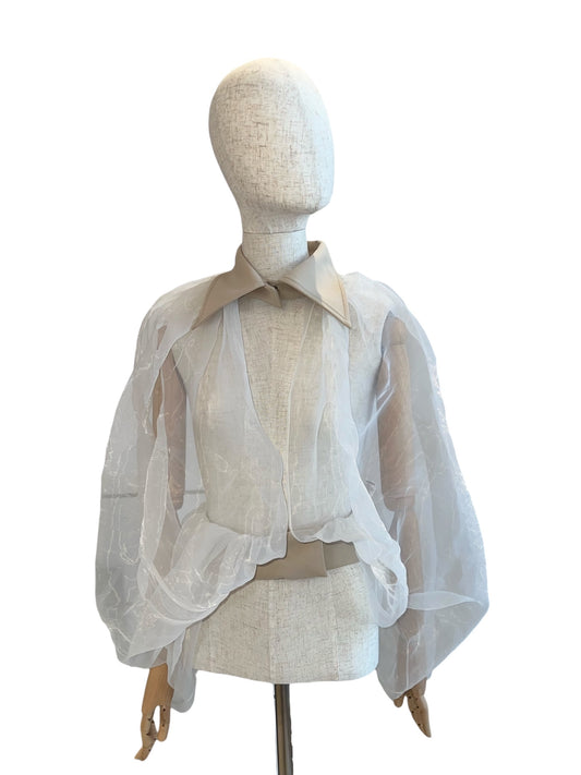Barbara Rizzi Organza Cape Shirt