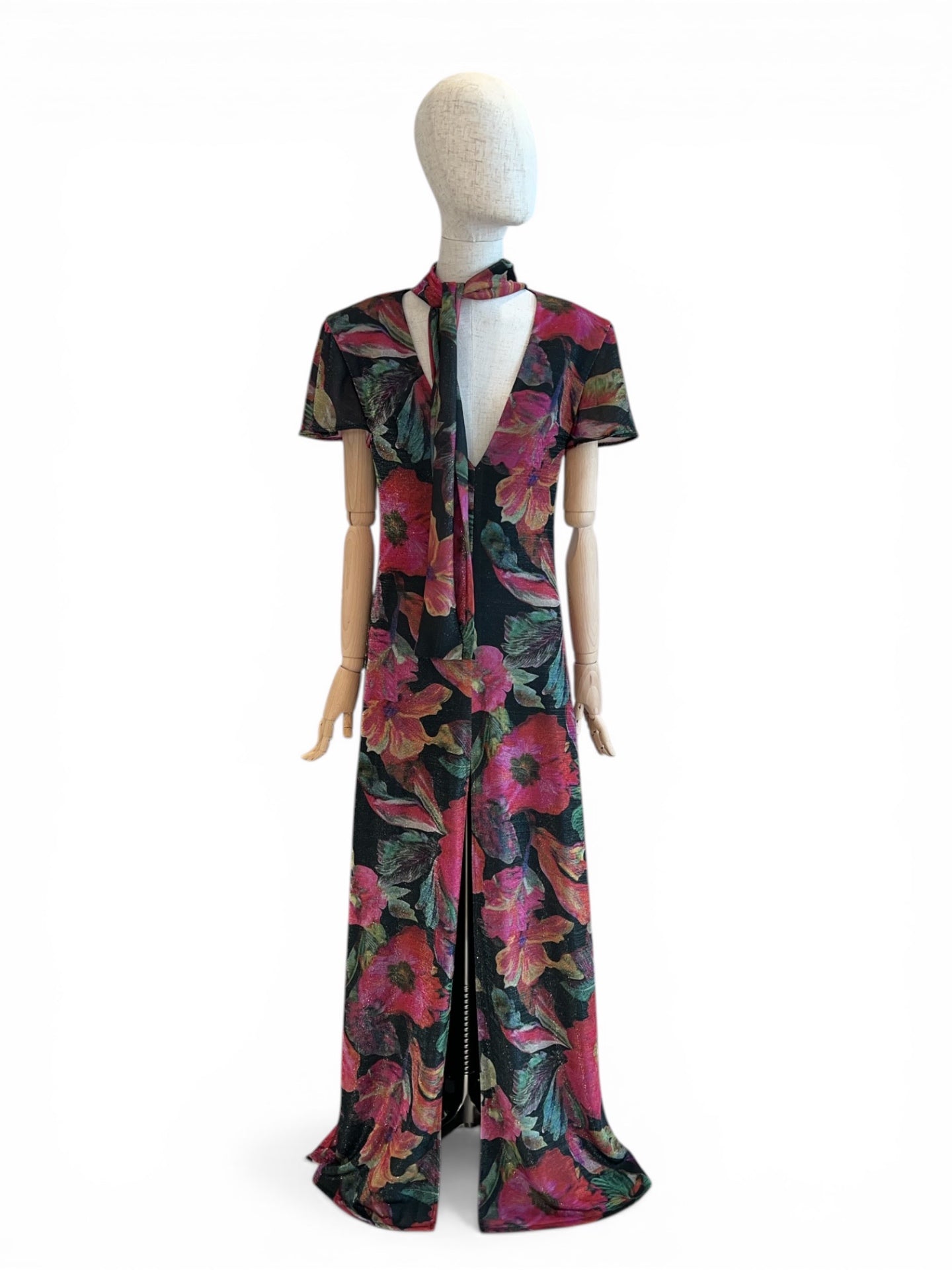 Barbara Rizzi Maxikleid mit Schleifenband