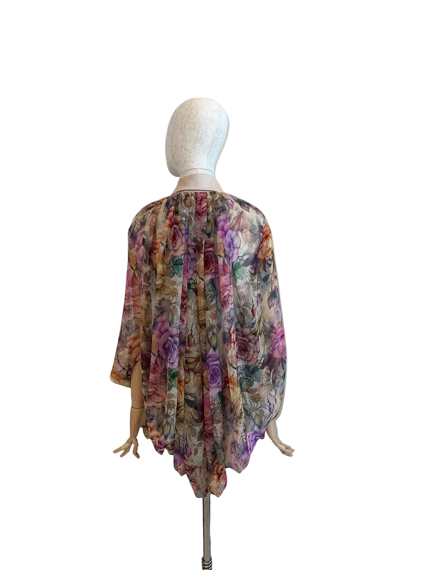 Barbara Rizzi Organza Cape Shirt