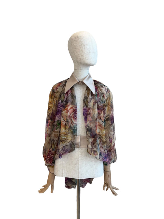Barbara Rizzi Organza Cape Shirt
