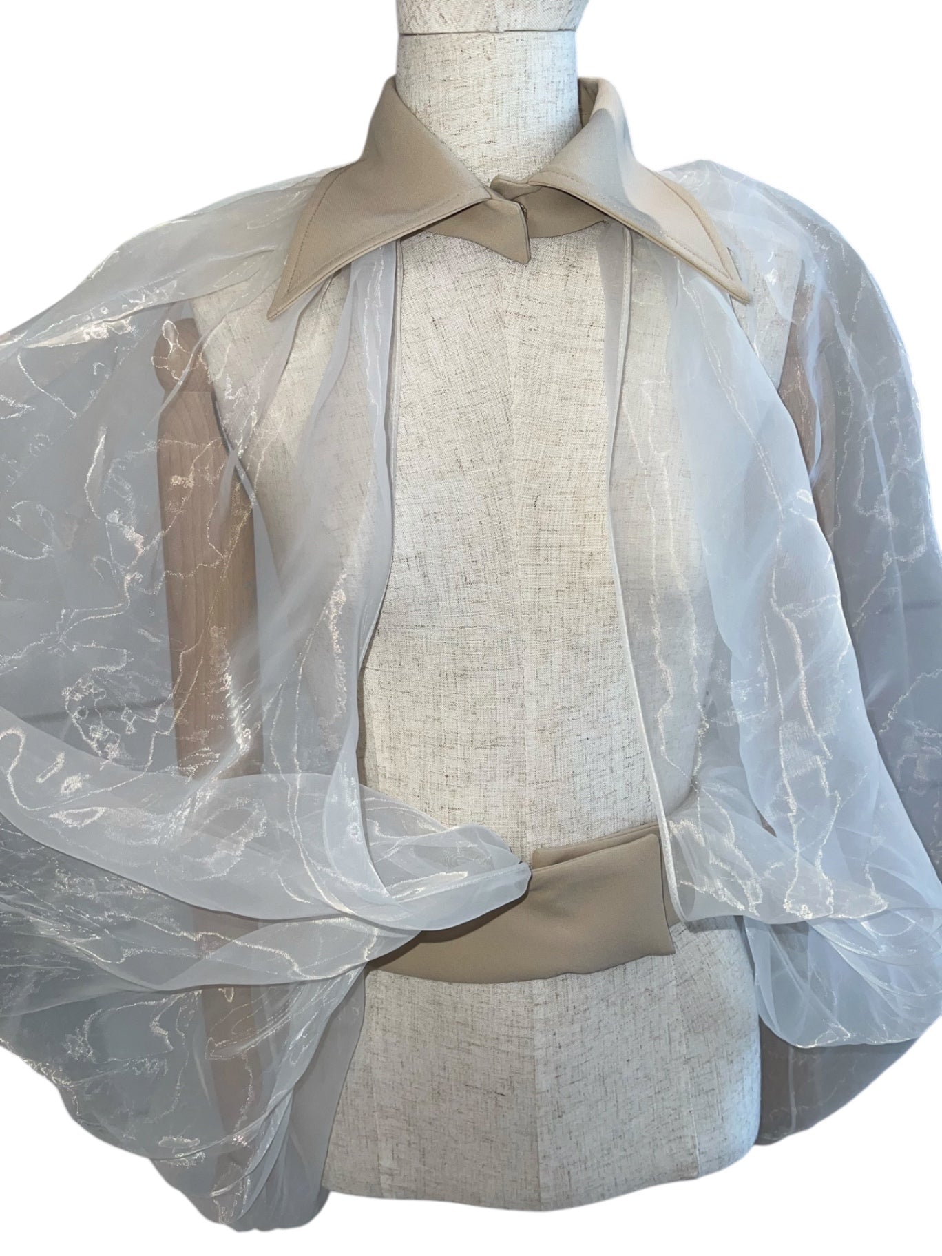 Barbara Rizzi Organza Cape Shirt