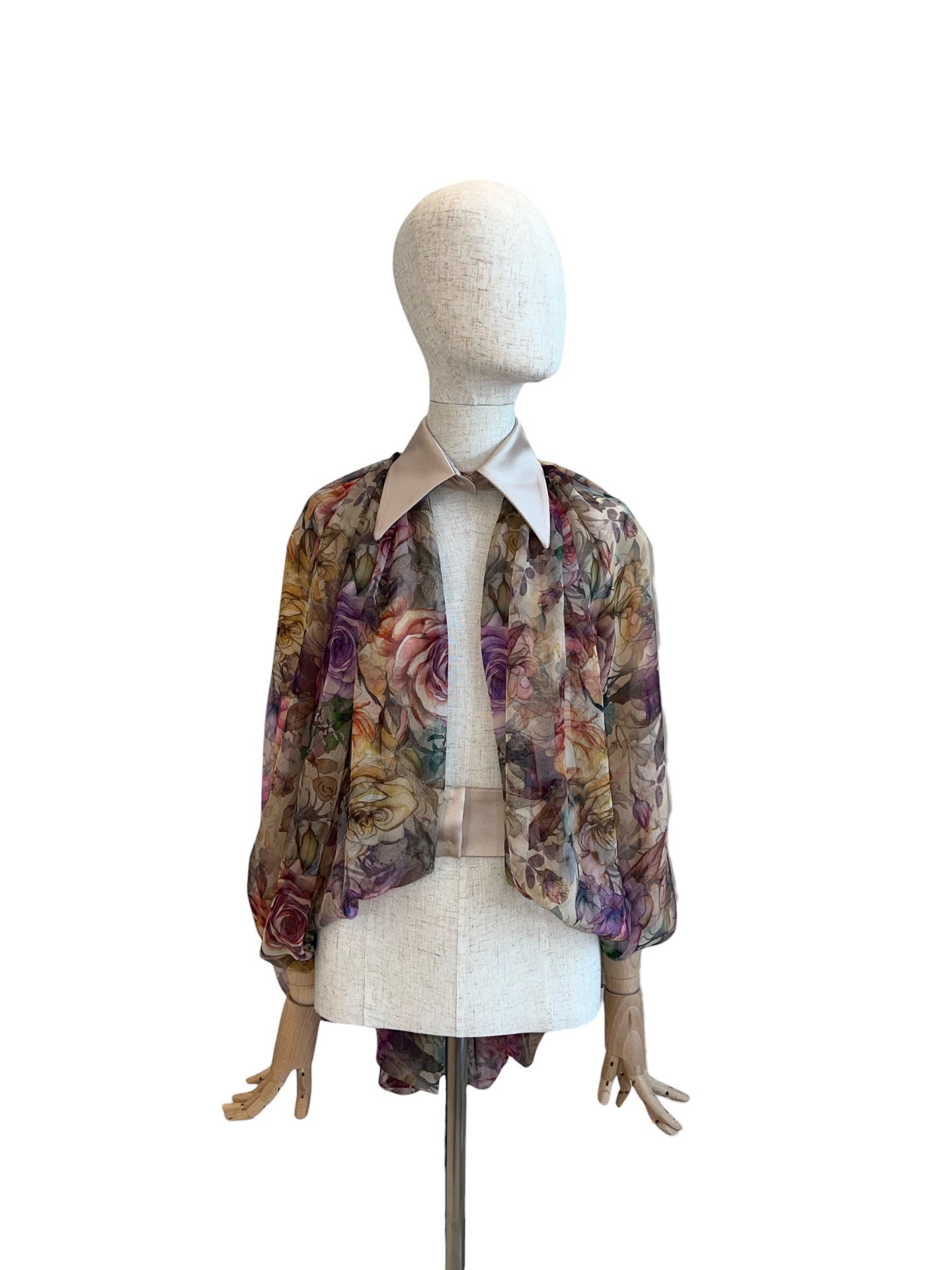 Barbara Rizzi Organza Cape Shirt