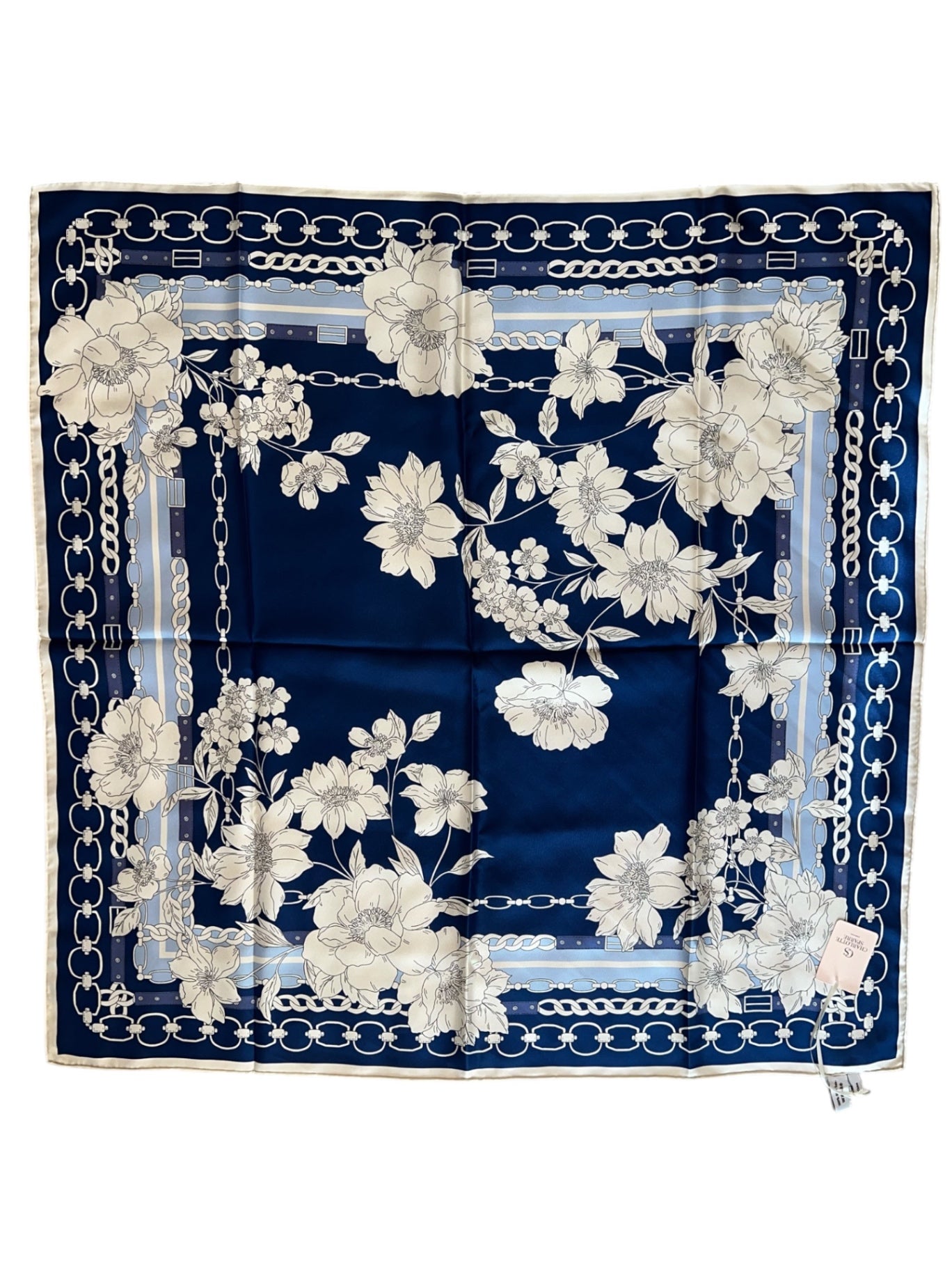 Charlotte Sparre Seidentuch schwarz/blau