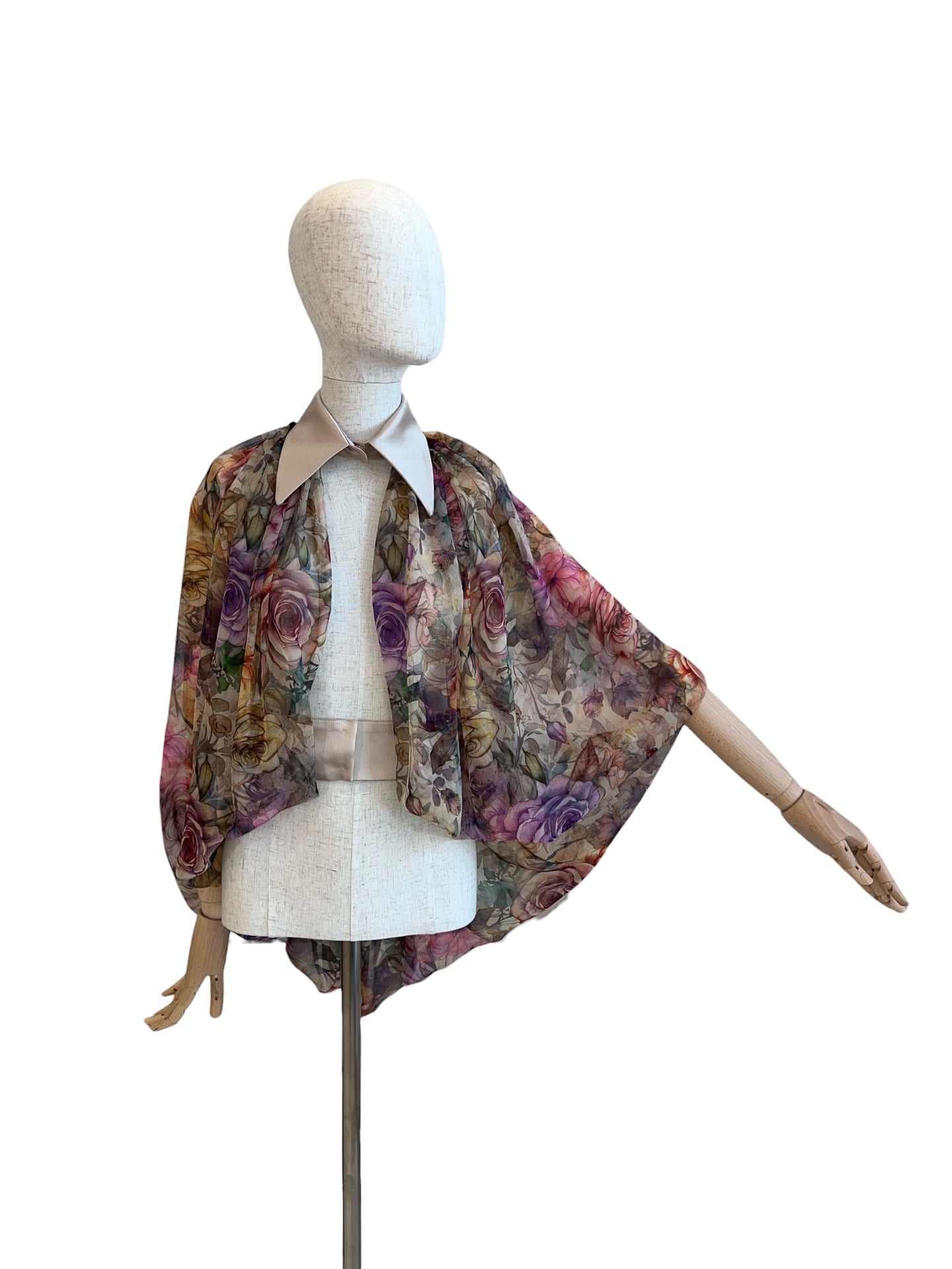 Barbara Rizzi Organza Cape Shirt