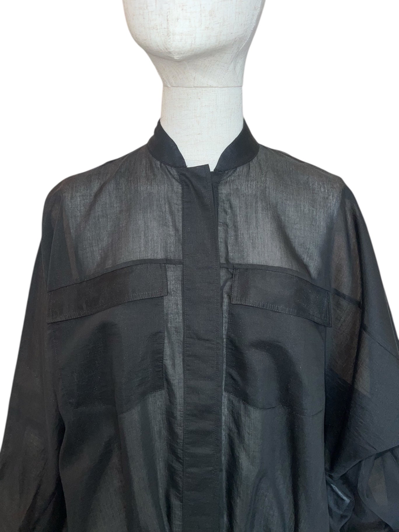 Zanetti E8178 Blouson Bluse Schwarz