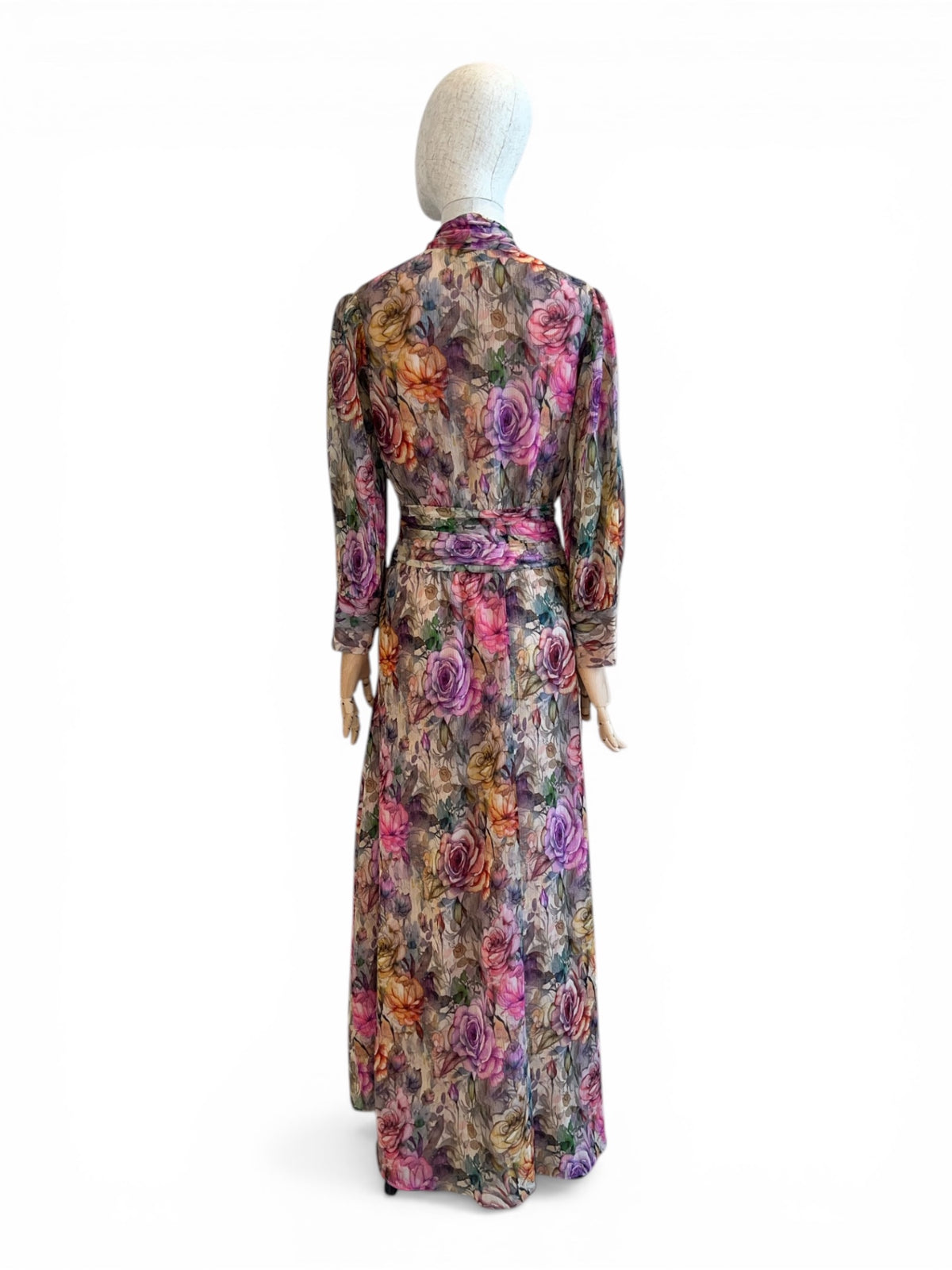 Barbara Rizzi Seidenkleid mit Schluppe