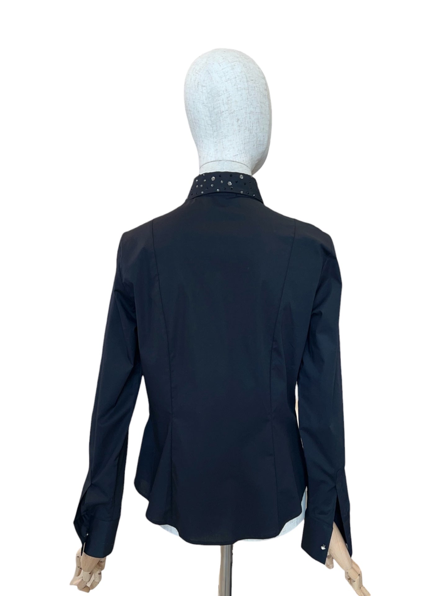 Zanetti 1965 Bluse mit Strasskragen