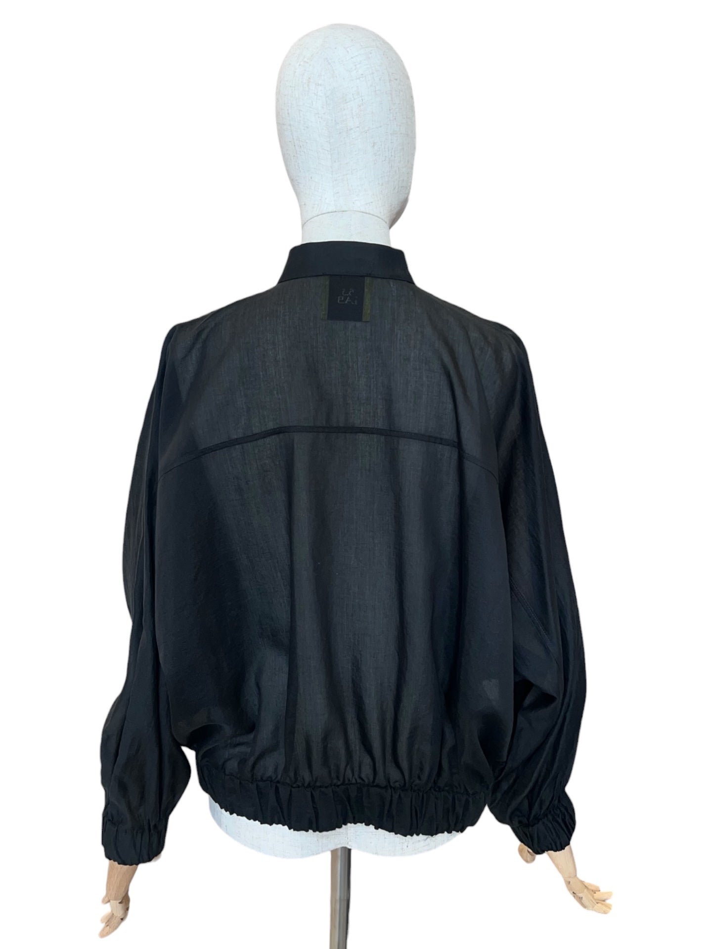 Zanetti E8178 Blouson Bluse Schwarz