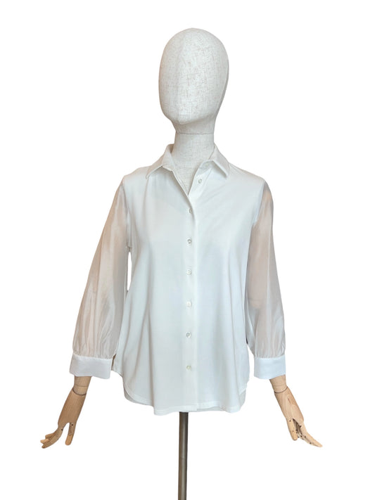 Zanetti ZB8161 Bluse 3/4-Arm Creme/Ivory