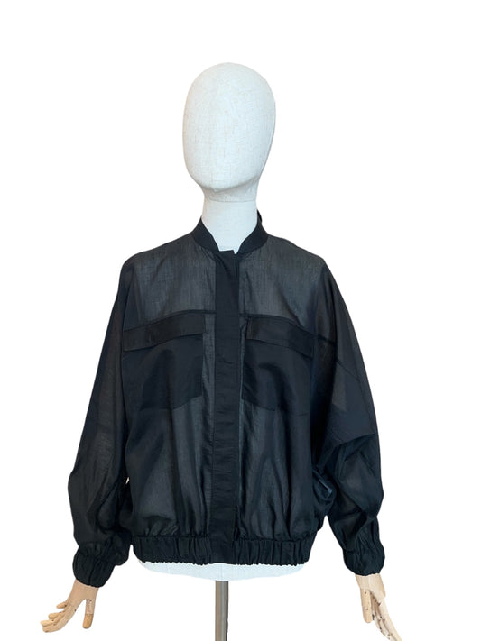 Zanetti E8178 Blouson Bluse Schwarz