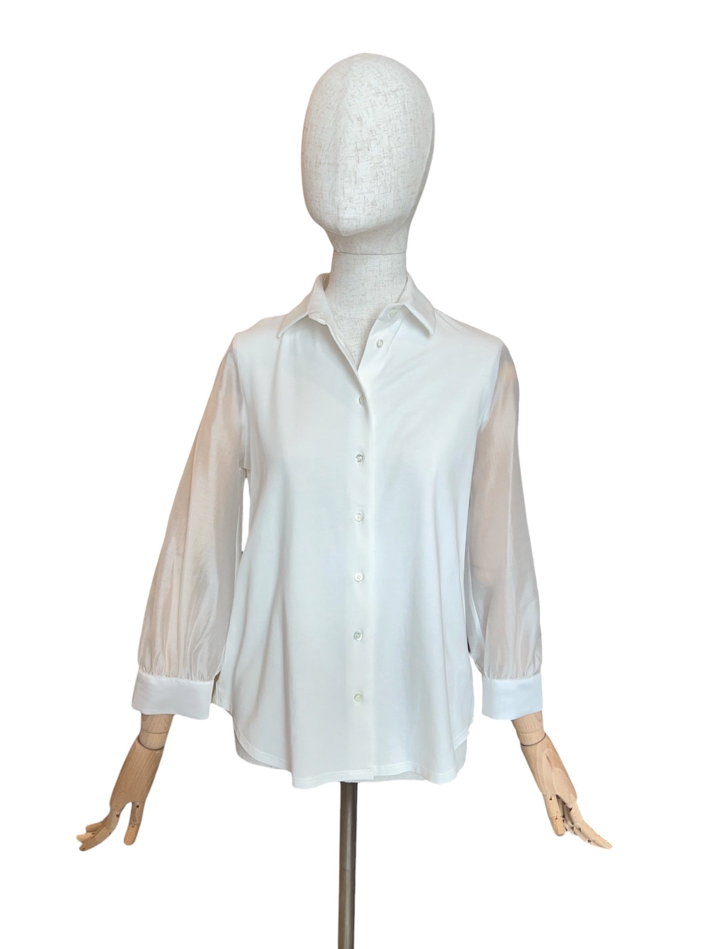 Zanetti ZB8161 Bluse 3/4-Arm Creme/Ivory