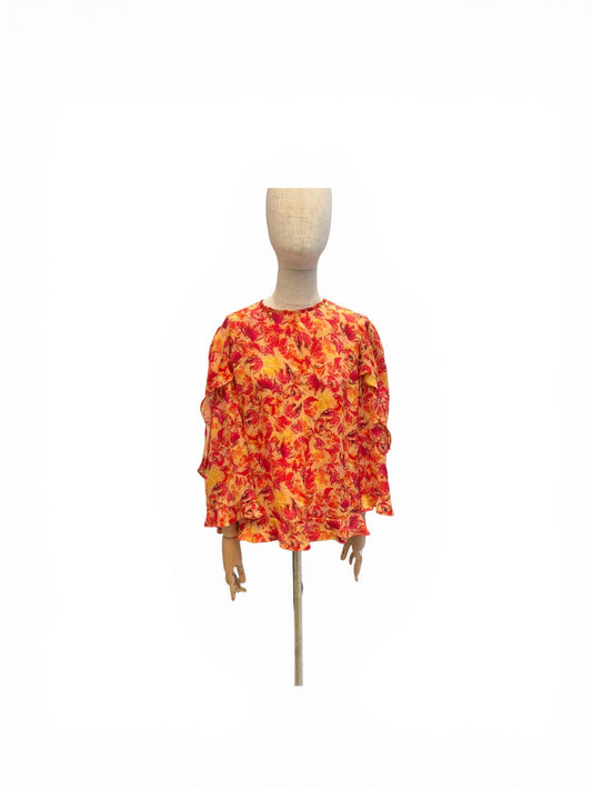 Pre-Loved Marc Cain Bluse mit Tulpenprint