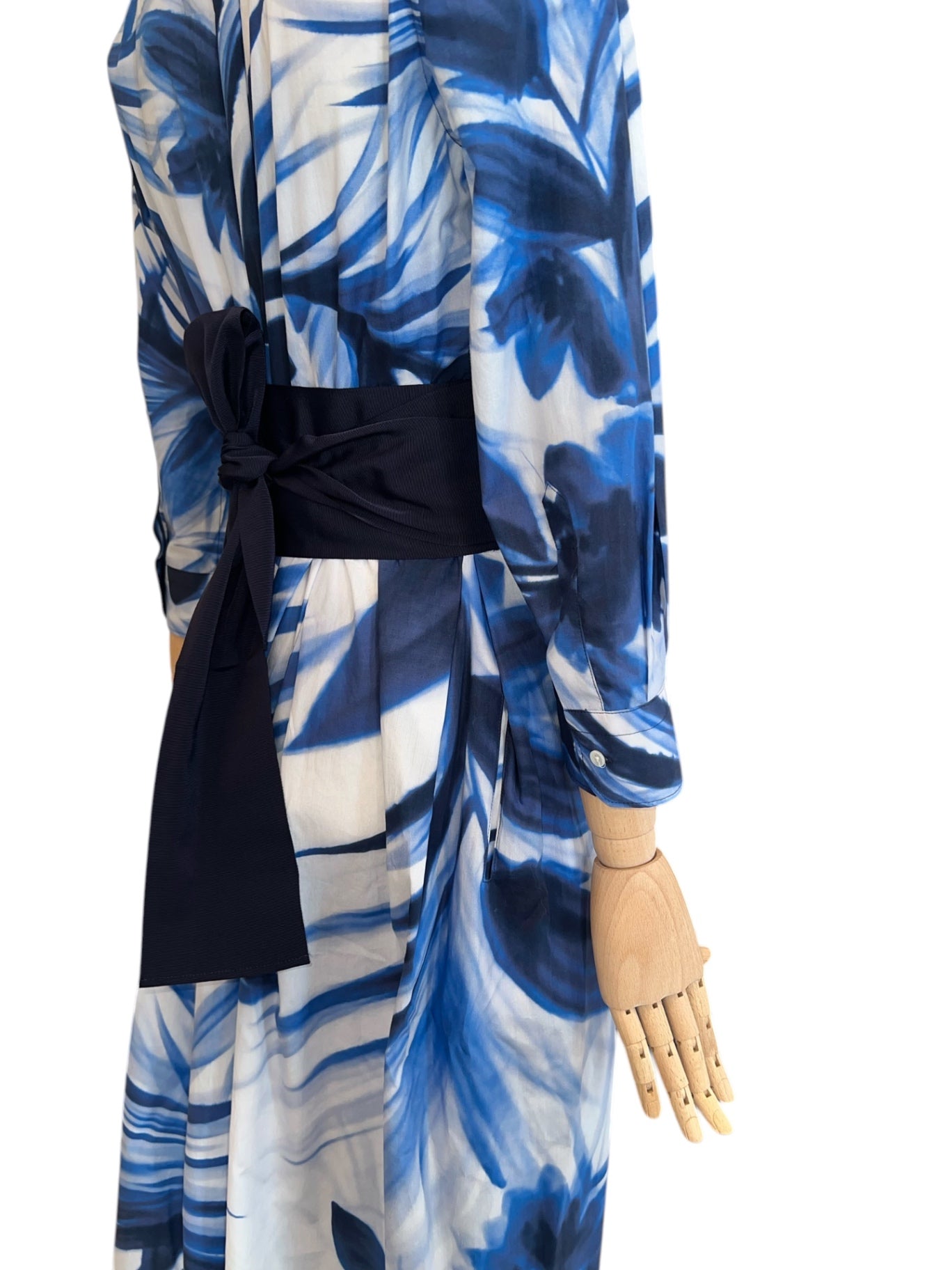 Sara Roka Blusenkleid NIDINA Indigo Palms