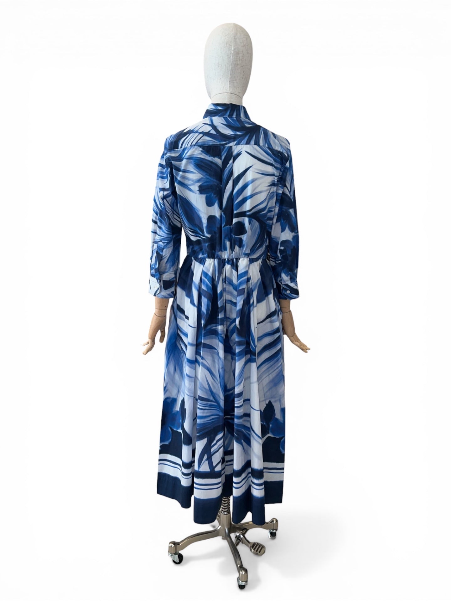 Sara Roka Blusenkleid NIDINA Indigo Palms