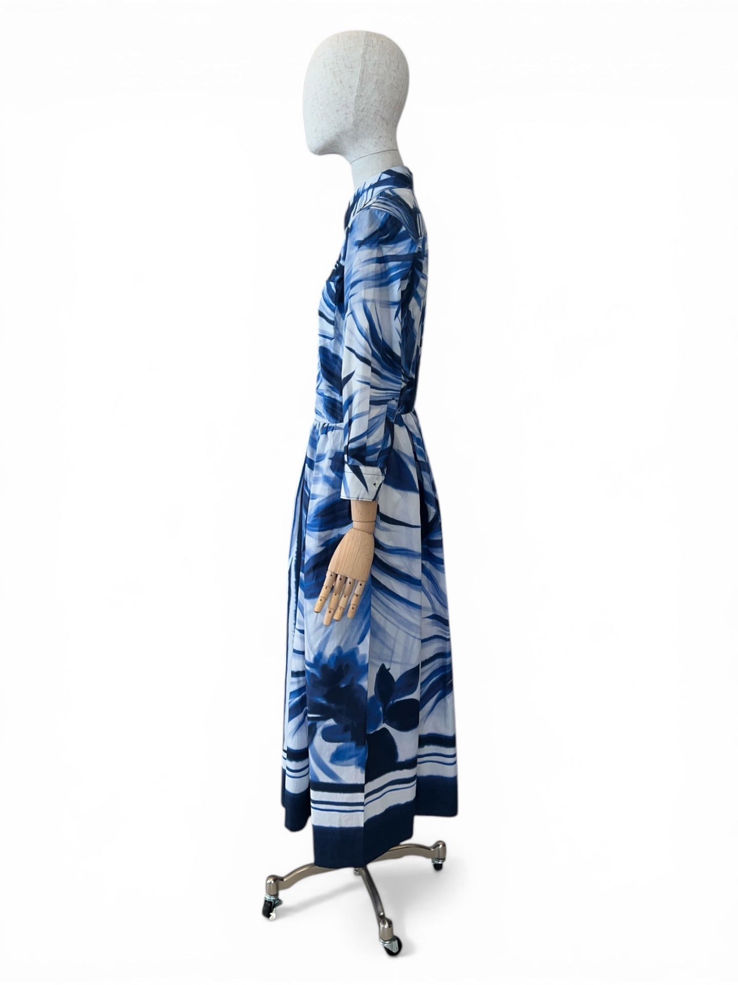Sara Roka Blusenkleid NIDINA Indigo Palms