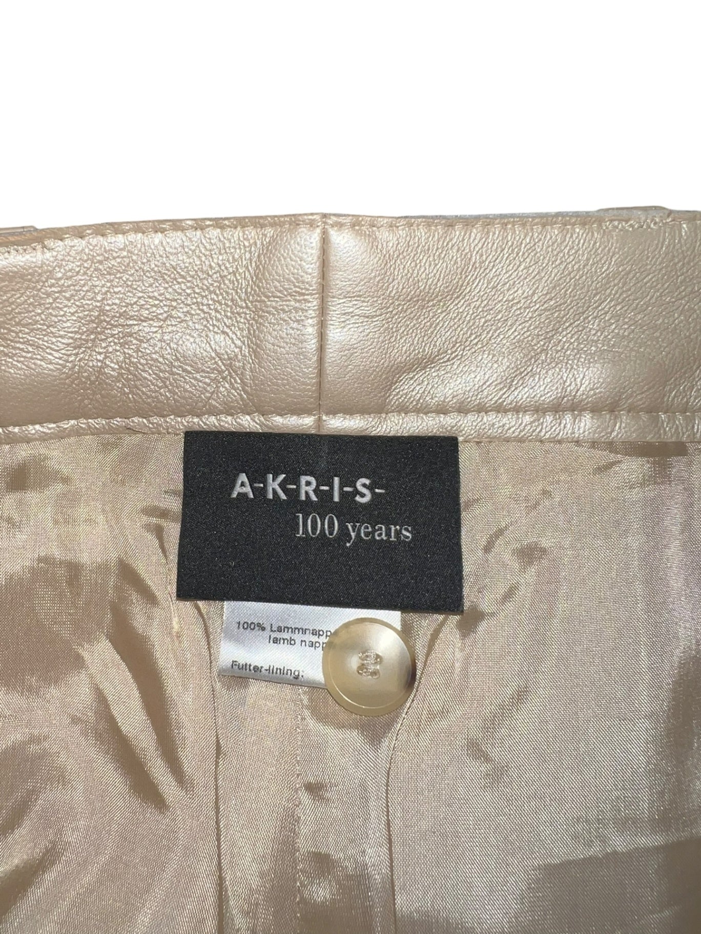 Pre-Loved AKRIS 100 Years Lammnappa-Lederhose