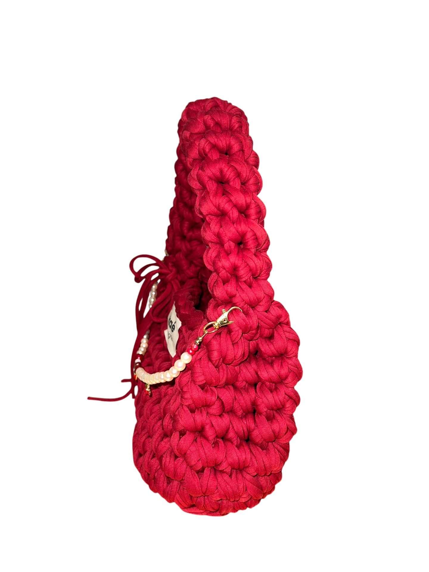 kaé designs Tasche mit Echtperlen-Kette