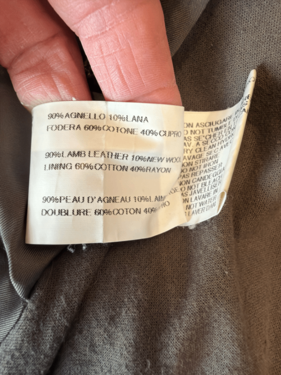 Pre-Loved Rick Owens Biker Lederjacke