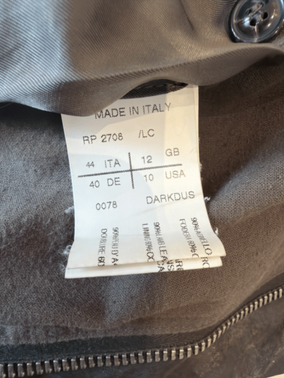 Pre-Loved Rick Owens Biker Lederjacke
