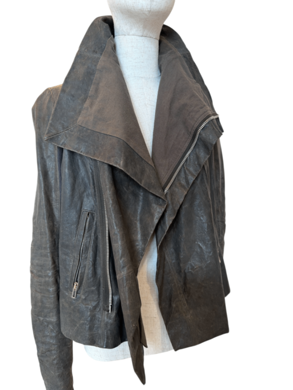 Pre-Loved Rick Owens Biker Lederjacke