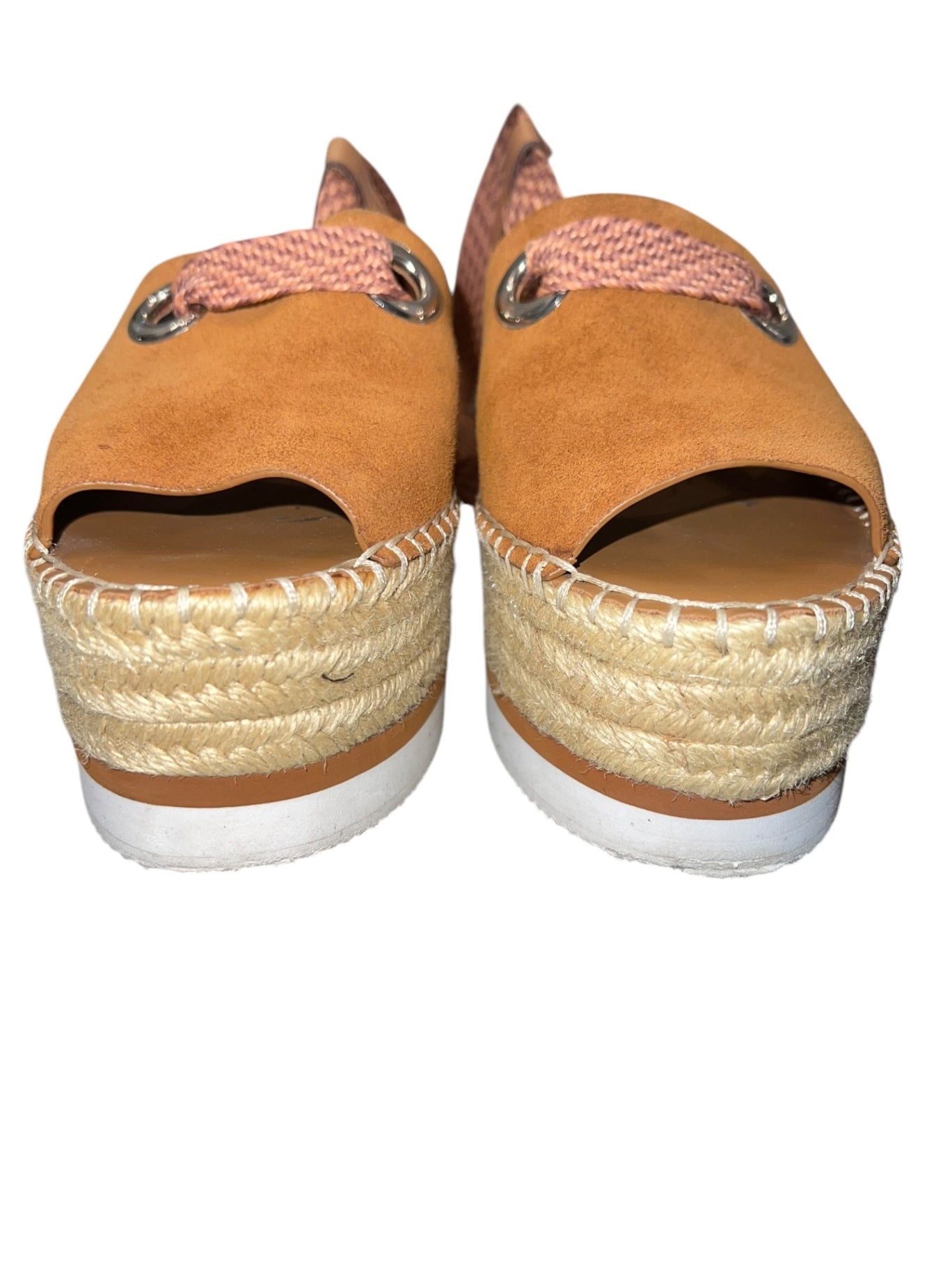 Pre-Loved See by Chloe Glyn Wrap Wedge Espadrilles 
