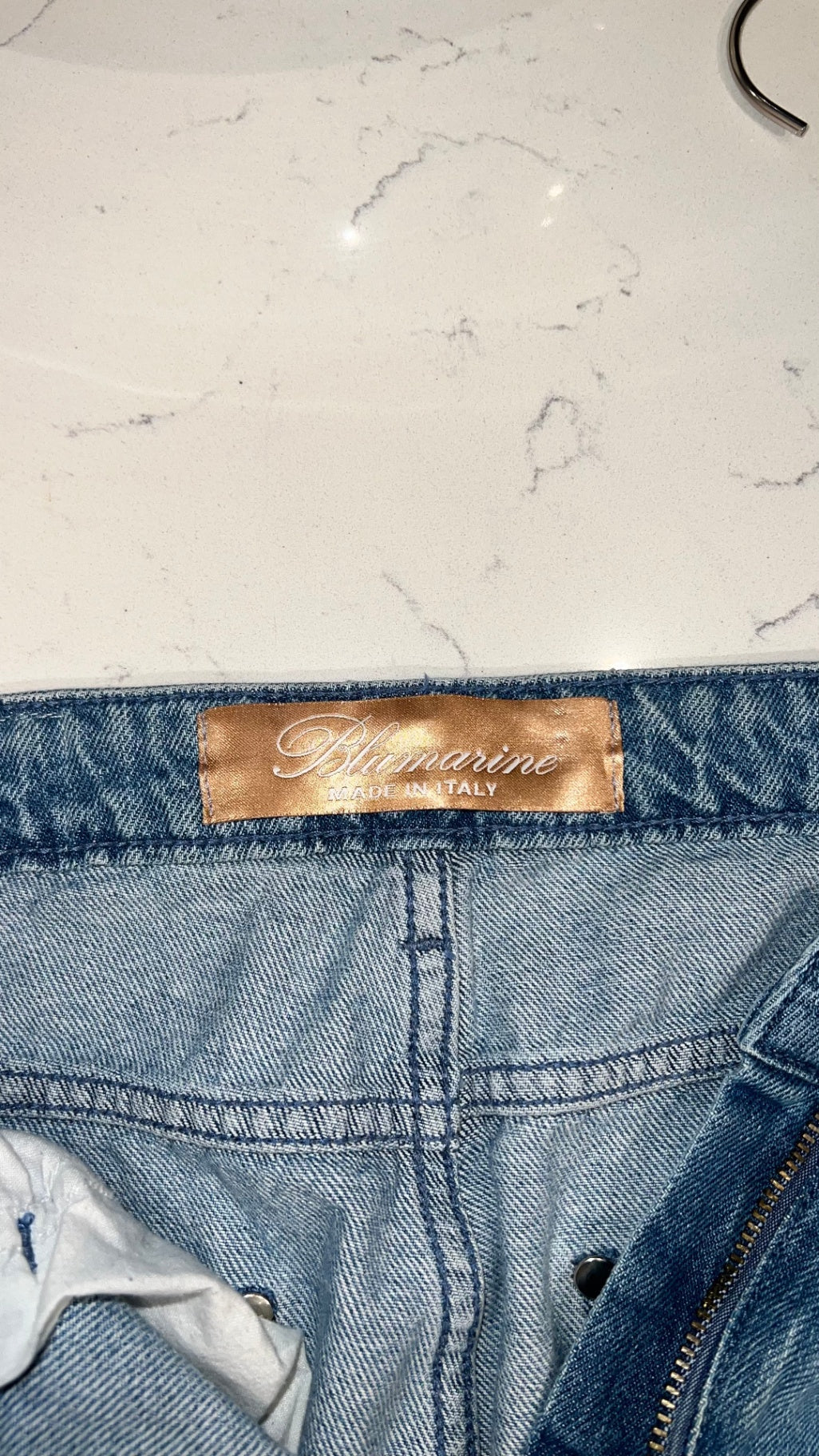 Pre-Loved Blumarine Lace Trim Jeans