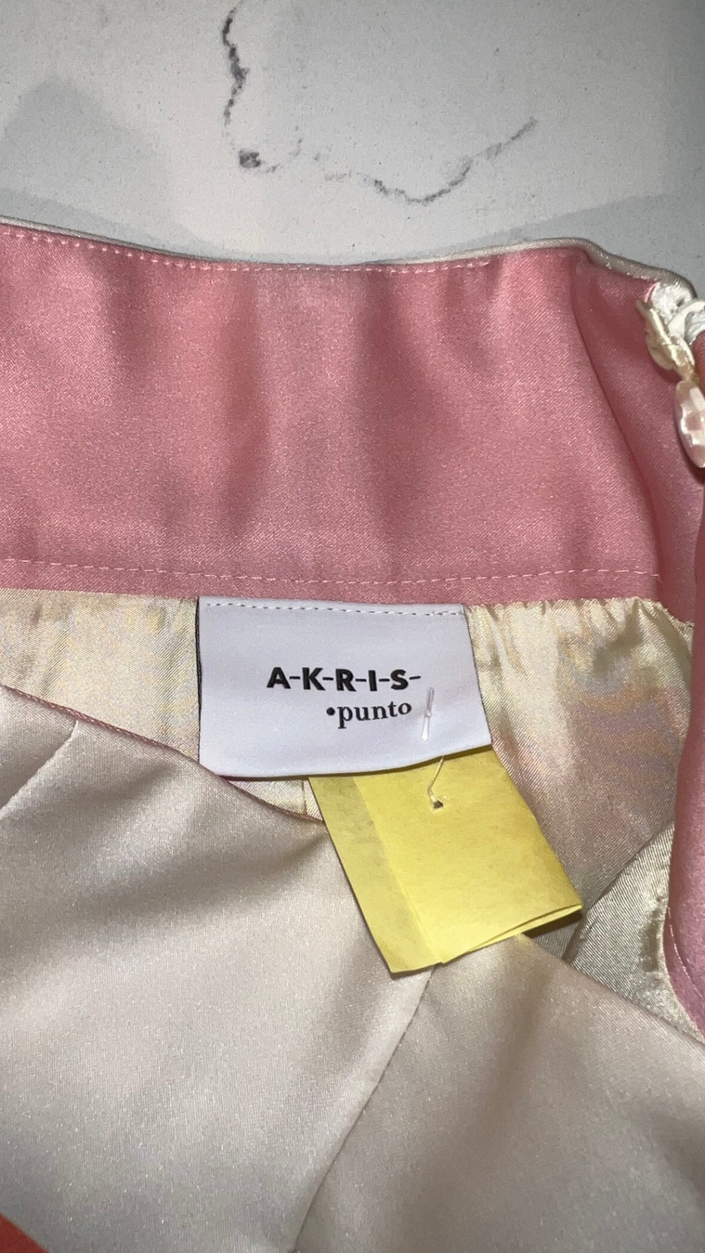 Pre-Loved AKRIS Punto PLEATED STRIPED SKIRT
