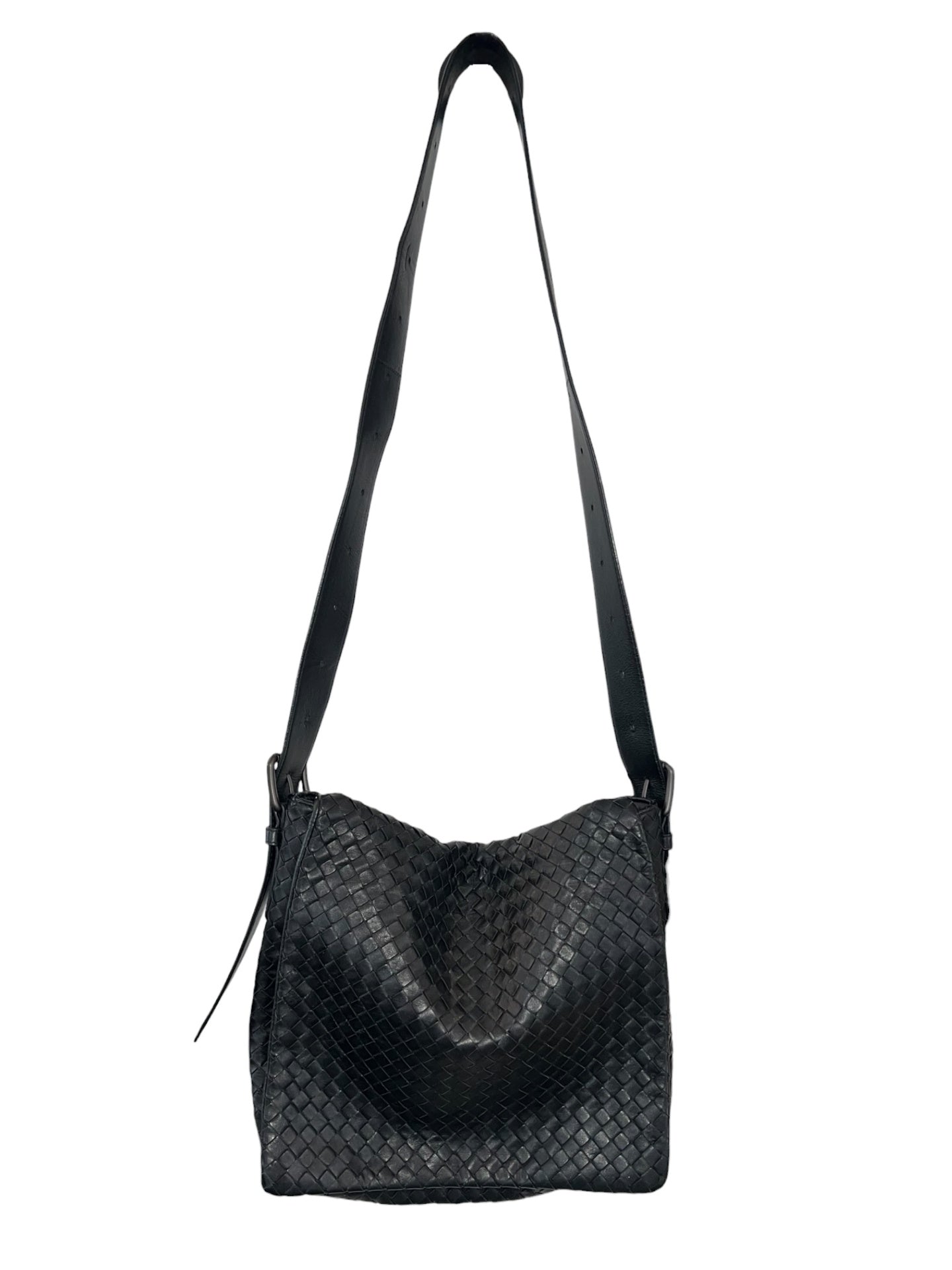 Pre-Loved Bottega Veneta Intrecciato Messenger Bag
