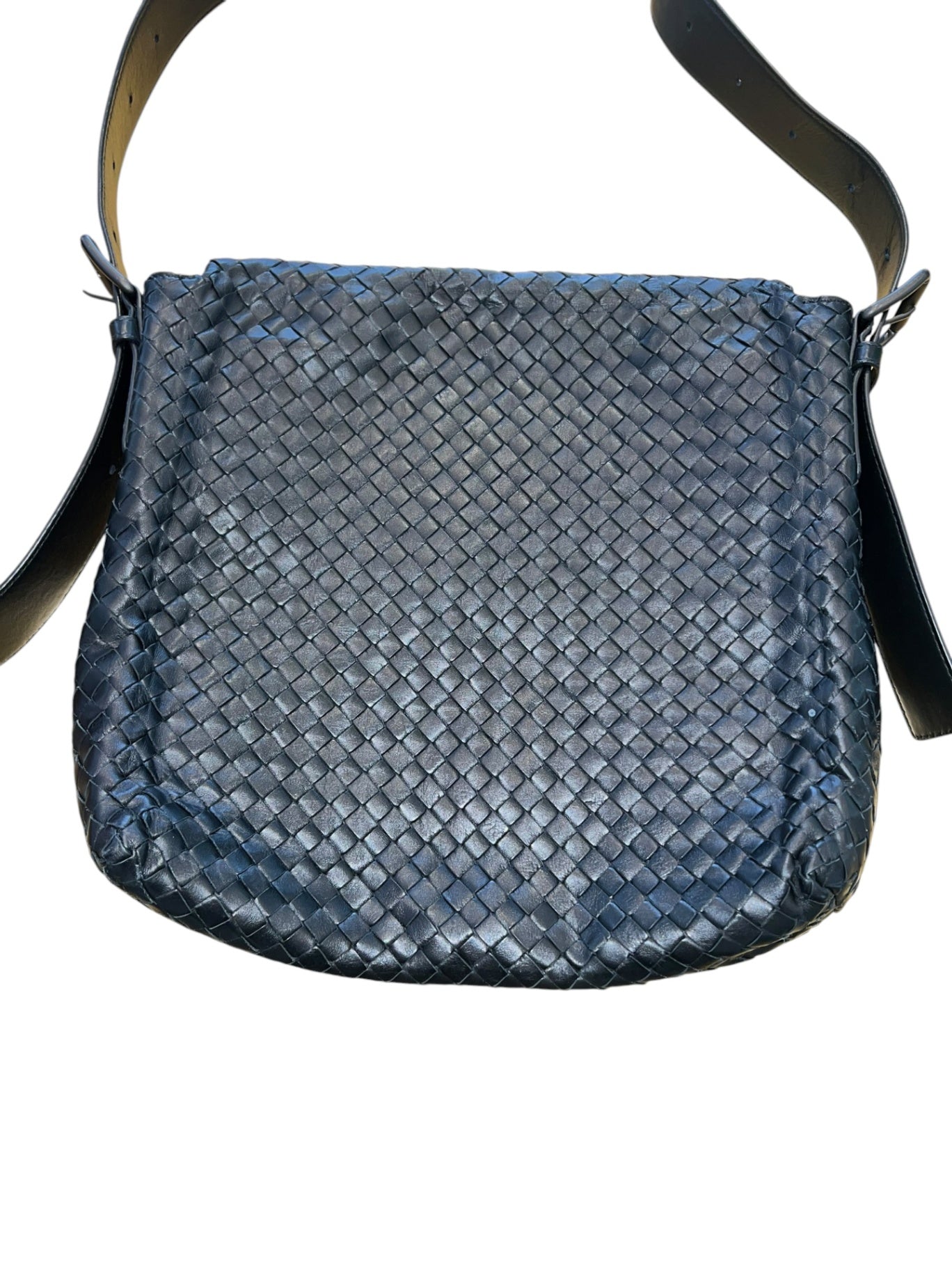 Pre-Loved Bottega Veneta Intrecciato Messenger Bag