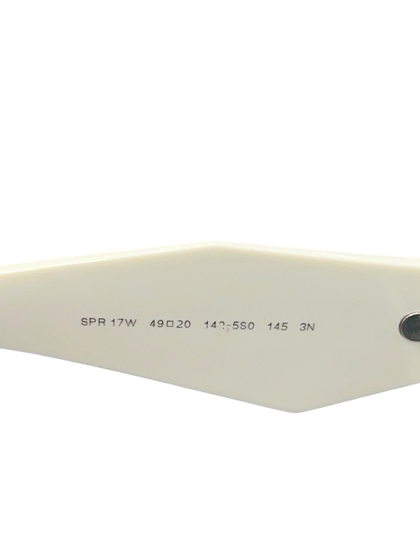 Pre-Loved Prada SYMBOLE Sonnenbrille in Talc White