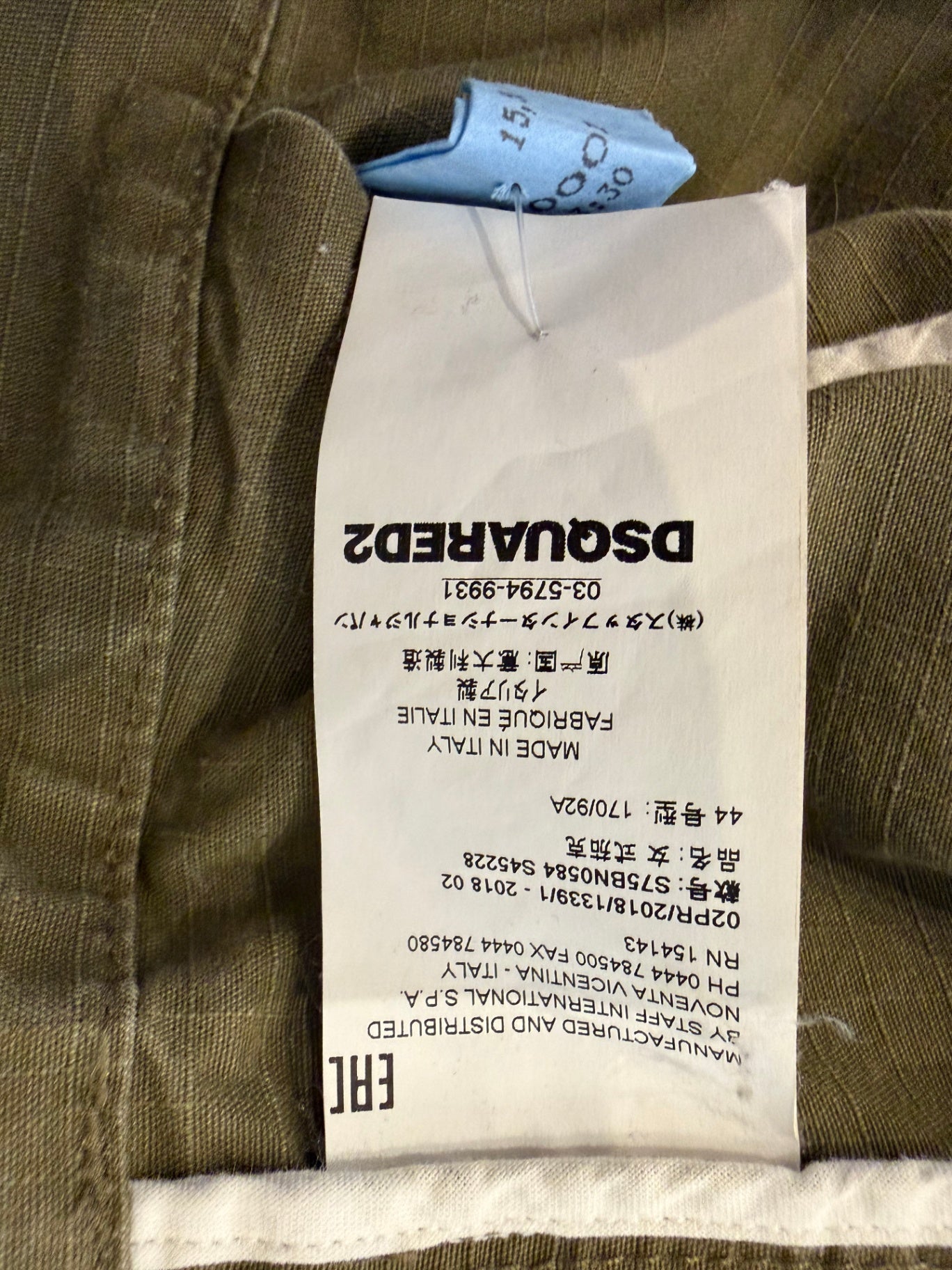 Pre-Loved DSQUARED2 Jacke mit Goldknöpfen