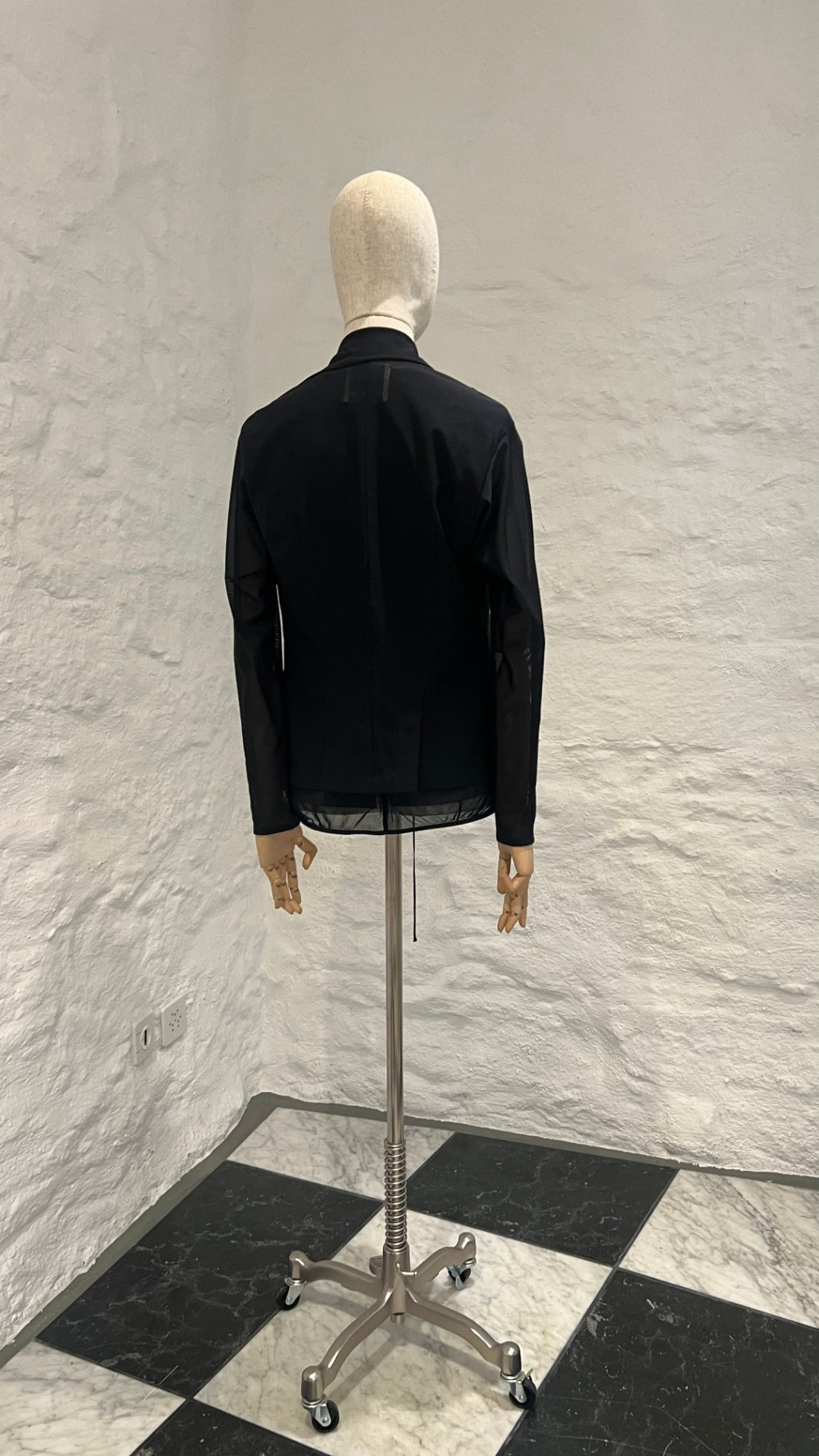 Pre-Loved Uli Schneider Transparentes Front-Zip Gilet