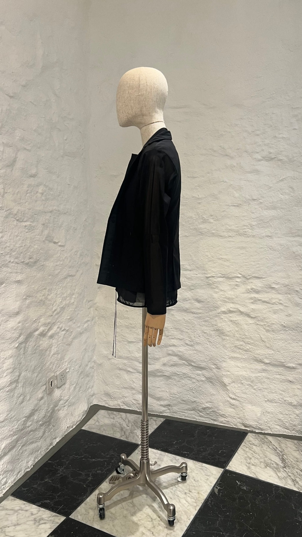 Pre-Loved Uli Schneider Transparentes Front-Zip Gilet