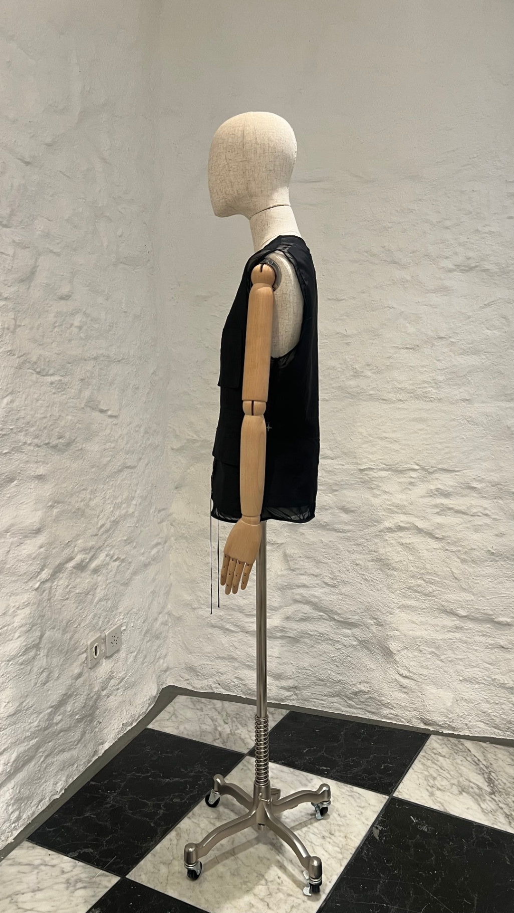 Pre-Loved Uli Schneider Transparentes Front-Zip Gilet