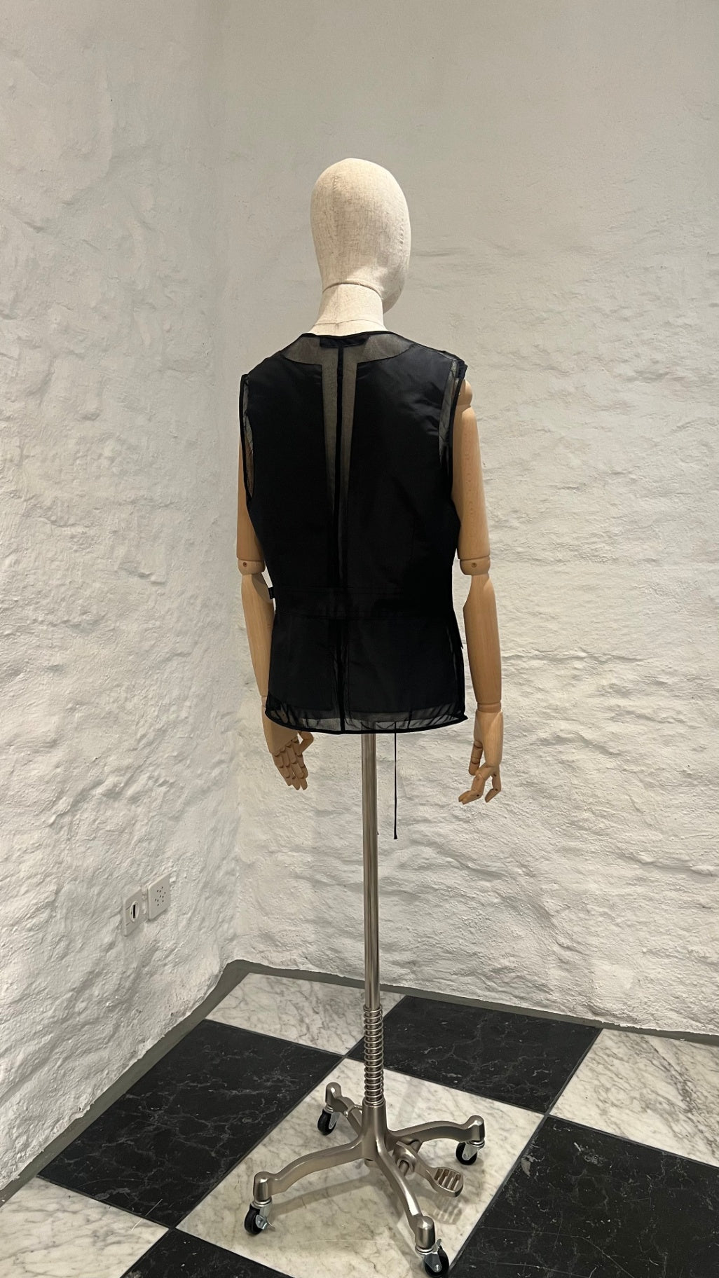 Pre-Loved Uli Schneider Transparentes Front-Zip Gilet