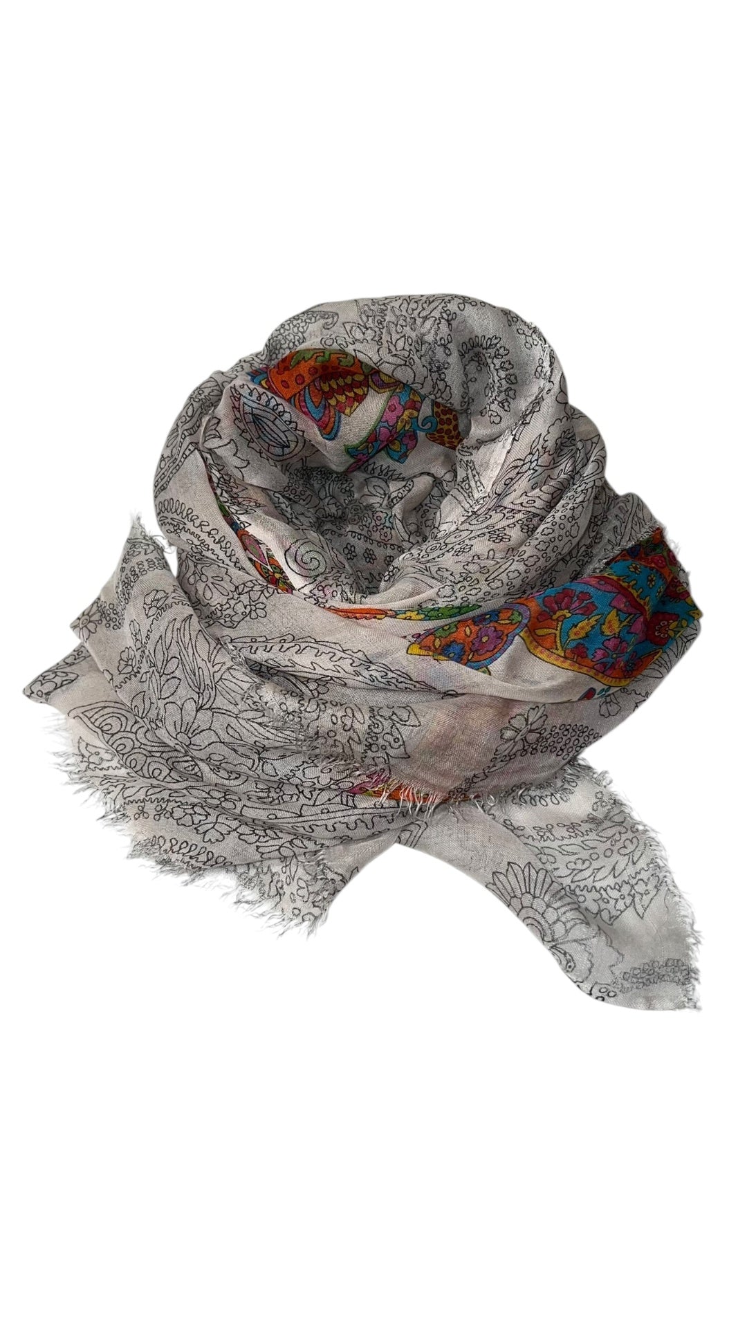 Pre-Loved Faliero Sarti Tuch mit Paisley Muster