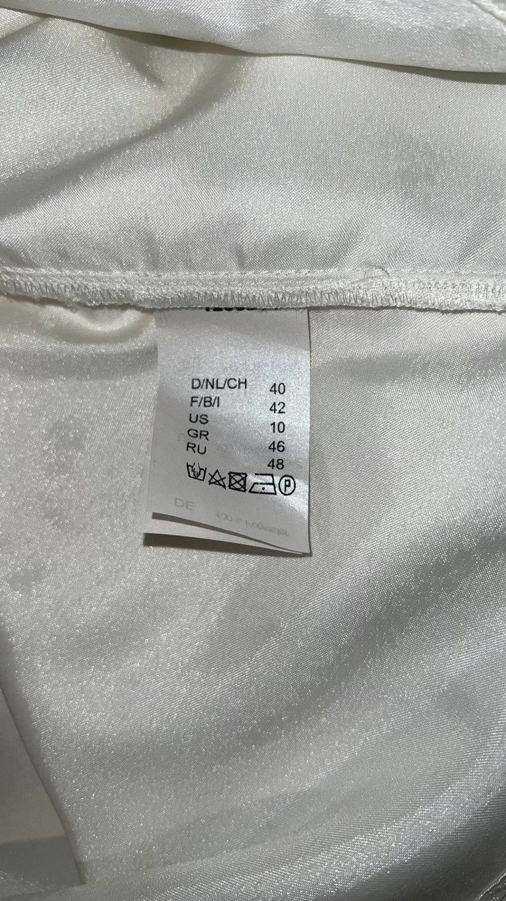 Pre-Loved Barbara Schwarzer Chiffonbluse Weiss