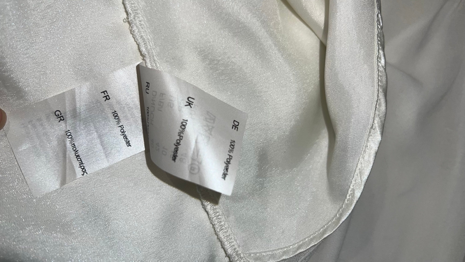 Pre-Loved Barbara Schwarzer Chiffonbluse Weiss