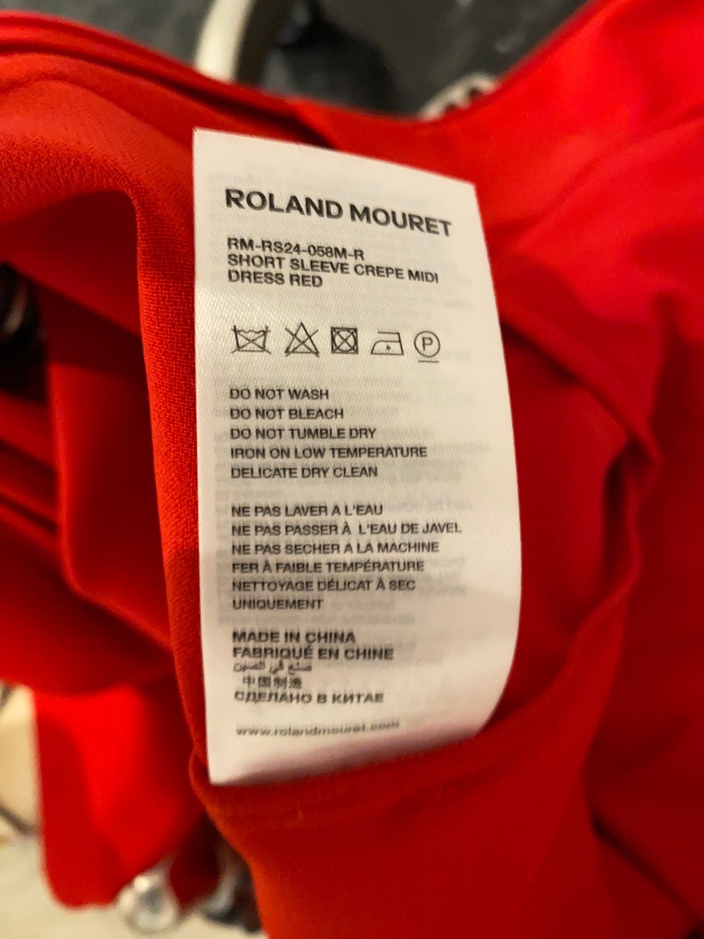 Pre-Loved Roland Mouret Crepe-Kleid