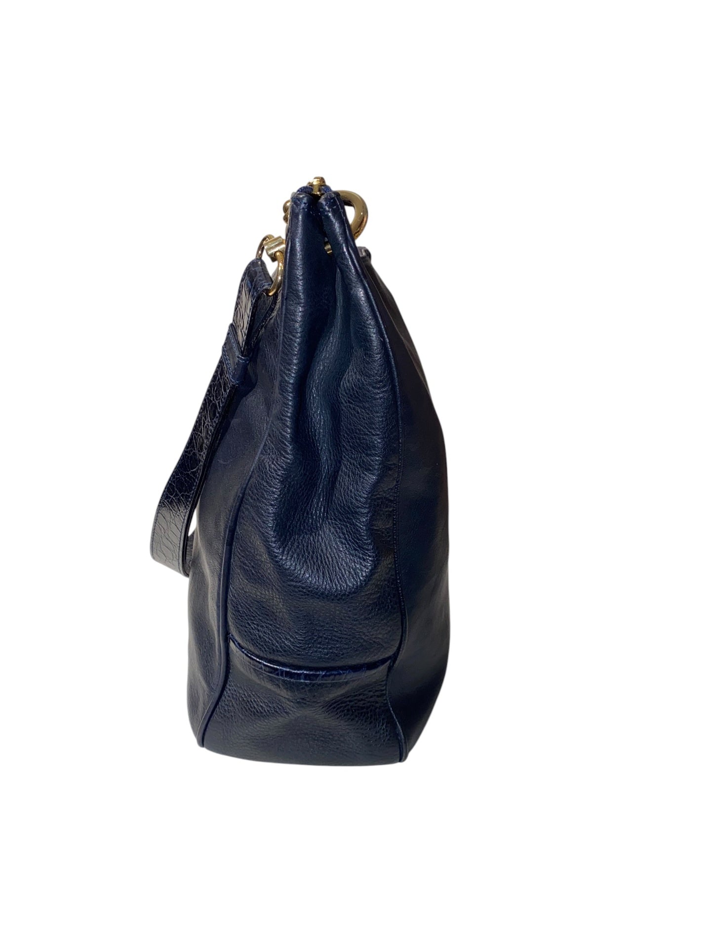 Pre-Loved BALLY Vintage Hobo-Bag navy