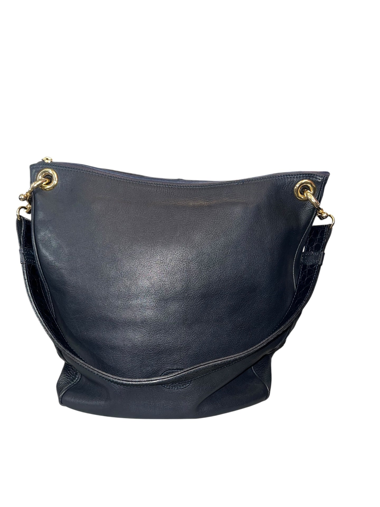 Pre-Loved BALLY Vintage Hobo-Bag navy