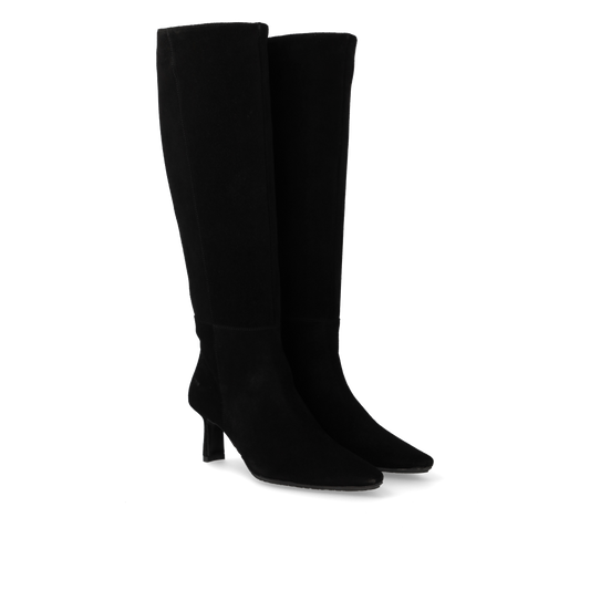 Angulus Stiefel mit hohem Schaft und Absatz Schwarz